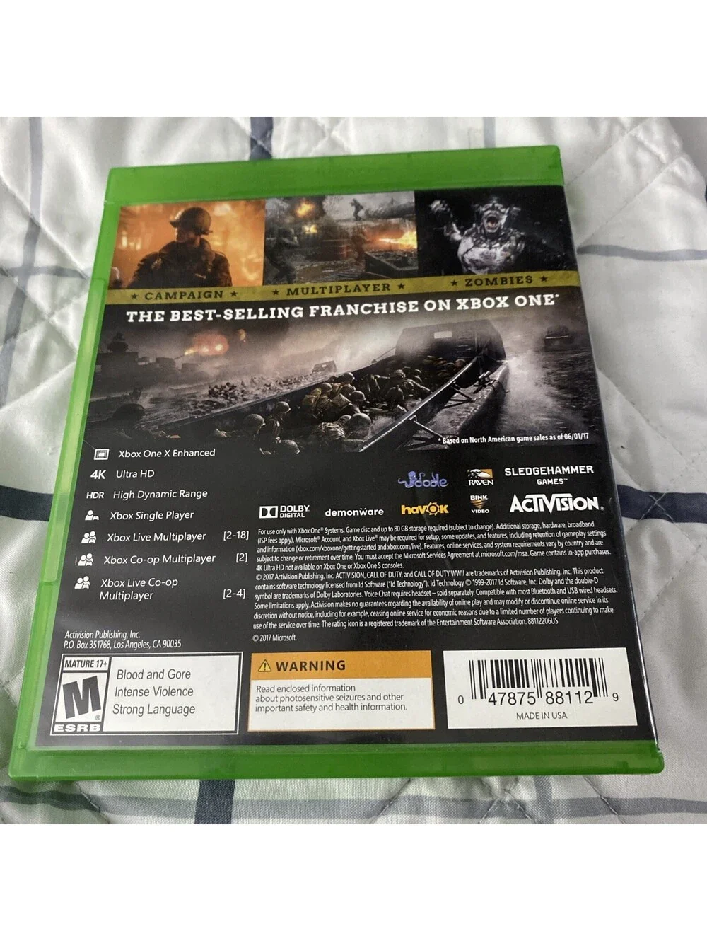 Call of Duty: WWII (Gold Edition 2018 Activision Xbox One)